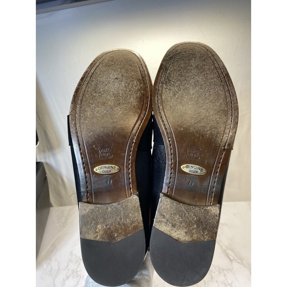 Alan Payne Wellesley Venado Loafer Black Excellent Condition Pebbled Leather 11 - Picture 4 of 7
